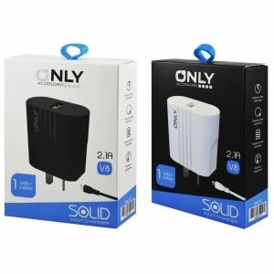 Only 2.1A V8 con cable 