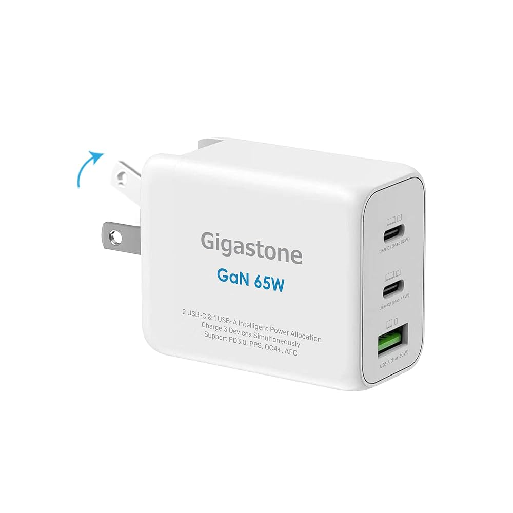 Cargador GaN 65 watts sin cable 