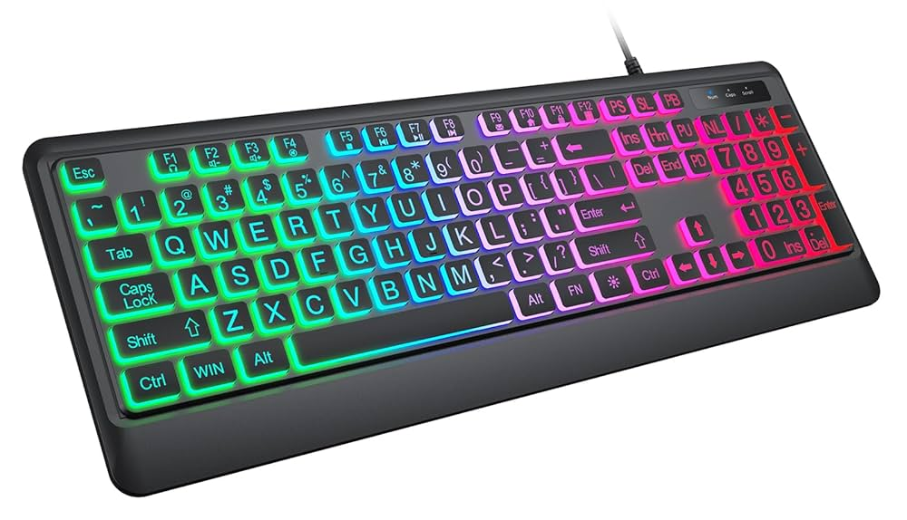 Teclado retroiluminado 